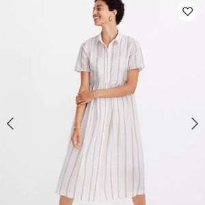 Madewell Striped Midi Shirtdress